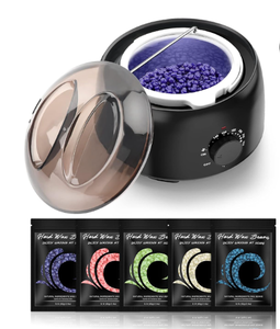 lot 434 image: Wax Warmer for Hair Removal, Hard Wax Kit with 14oz 5 Bags Hard Wax Beans for Full Body