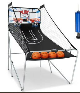 lot 456 image: Costway Arcade Game System w 8 Game Modes & 4 Balls electronic scoring system