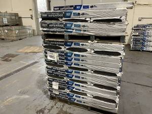 lot 14 image: TAMKO Pallet of 56 Bundles of 12-14 x 12 Hip & Ridge Color Rustic Black