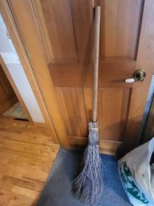lot 62K image: Rustic Handcrafted Wood and Twig Broom