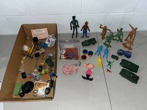 lot 30B image: Mixed Vintage Toys and Figurines Collection in Boxes