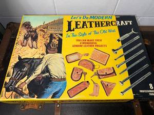 lot 48B image: Lets Do Modern Leathercraft Beginners Kit with Tools and Patterns