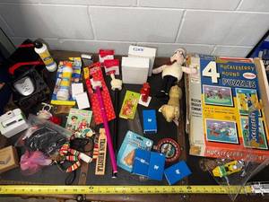 lot 51B image: Variety Lot of Collectibles and Toys Including Huckleberry Hound Puzzles and Novelty Items