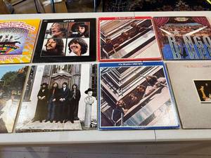 lot 58 image: Collection of Beatles Vinyl LP Records Assorted Albums