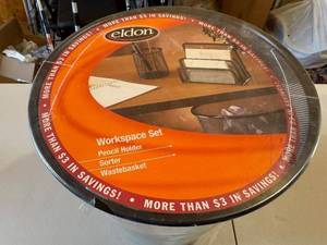 lot 80 image: Eldon Workspace Set Mesh Office Organizer in Sealed Packaging