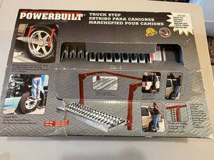 lot 84 image: Powerbuilt Truck Step Adjustable Tire-Mounted Access Platform