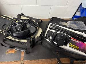 lot 97B image: Camera Bundle with Nikon FE2, Bell & Howell, BG Cameras, Lenses, Film & Accessories