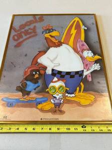 lot 107 image: 1989 Warner Bros. Locals Only Looney Tunes Framed Art Print
