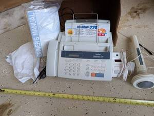 lot 175 image: Brother IntelliFax 770 Fax Machine Bundle with Owners Manuals and Accessories