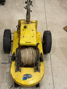 lot 191 image: Nelson Raintrain Traveling Water Sprinkler with Hose Reel