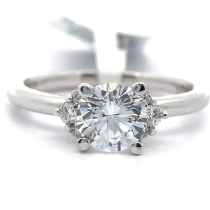 lot 18 image: 0.13 Carat Natural Diamond Cluster Ring in 14k White Gold Retail $1,275 VIDEO
