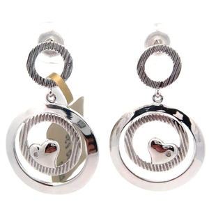 lot 49 image: Ultra-Glam Coiled Double Halo Textured Drop Earrings Retail $75 VIDEO