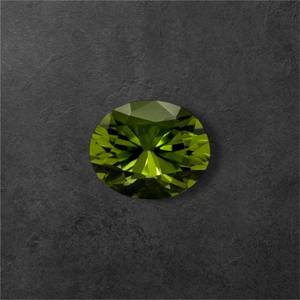 lot 11C image: 3.62 Carat Natural Peridot - Candy Apple Green Retail $905