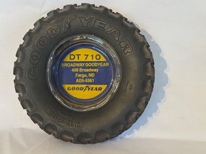 lot 99D image: LR - Goodyear Tire Advertising Ashtray Broadway Fargo ND DT 710