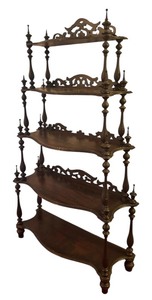 lot 40R image: MB - Antique Victorian Wooden Curio Shelf