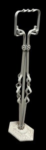 lot 127R image: MB - Vintage Decorative Art Deco Metal Stand with Ornate Base