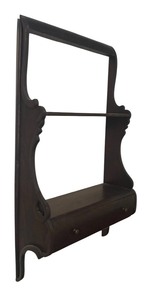 lot 177R image: U - Vintage Wooden Wall Shelf