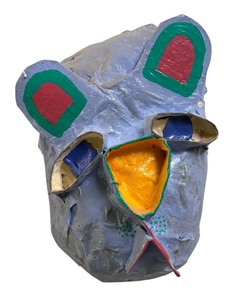lot 272R image: K - Gina Truex Papier-Mache Bear Wall Mask
