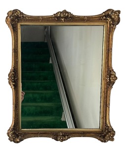 lot 282R image: S - Vintage Ornate Gold Framed Mirror