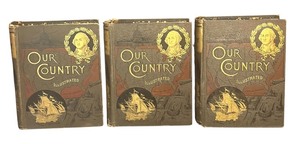 lot 424R image: FR - Set of 3 Antique Our Country Illustrated Volumes by Benson J. Lossing