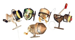 lot 467R image: FR - Collection of Vintage Fishing Reels by Daiwa, Johnson Century, Shakespeare and More