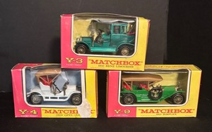 lot 477R image: FR - Set of 3 Matchbox Models of Yesteryear Diecast Cars
