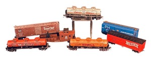 lot 480R image: FR - Lot of 7 Vintage Model Train Cars Assorted