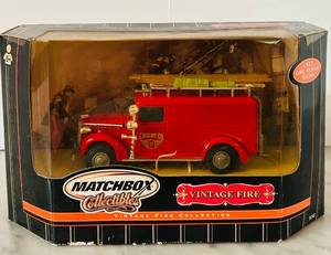 lot 112C image: LR - Matchbox Collectibles 1937 GMC Rescue Squad Vintage Fire Die-Cast Model in Box