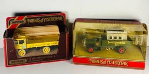 lot 406C image: LR - Matchbox Models of Yesteryear Diecast Trucks in Original Boxes - Atkinson Model D Steam Wagon and Howaldtswerke AG Kiel