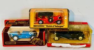 lot 417C image: LR - Matchbox Models of Yesteryear Diecast Cars in Original Boxes - Set of 3