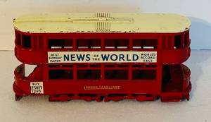lot 507C image: LR - Vintage Lesney London Transport Double Decker Diecast Bus