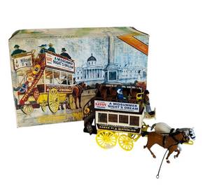 lot 522C image: LR - Corgi Classics London Omnibus 1886 Die-Cast Model with Original Box