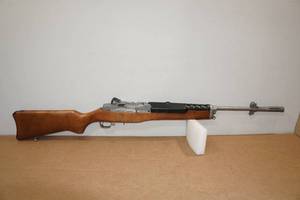 lot 1B image: 1991 Ruger Mini-14 Stainless .223 Rem Semi-Auto Rifle