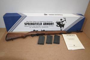 Unfired Springfield Armory M1A 7.62 x 51mm (.308 Win) Semi-Auto Rifle - 3 Magazines