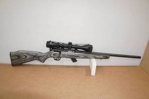 lot 1D image: Savage Mark II .22 LR Bolt-Action Rifle - Laminate Stock - Bushnell Scope