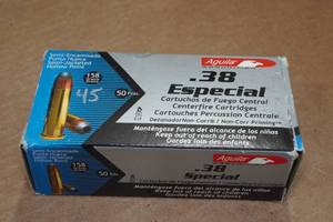 lot 174 image: 45 Aguila .38 Spl 158 Gr SJ HP Ammo