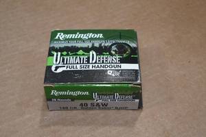 lot 179 image: 20 Remington Ultimate Defense .40 S&W 180 Gr Golde Saber BJ HP Ammo
