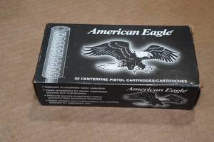 lot 181 image: 50 American Eagle Suppressor 9mm 124 Gr FMJ Ammo