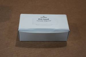 lot 185 image: 50 .454 Casull 250 Gr Hornady XTP Ammo