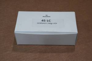 lot 186 image: 50 .45 LC 240 Gr Hornady XTP Ammo