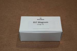 lot 191 image: 50 .357 Magnum 125 Gr FP Ammo