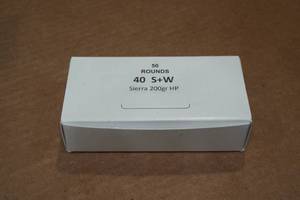 lot 194 image: 50 .40 S&W 200 Gr Sierra HP Ammo