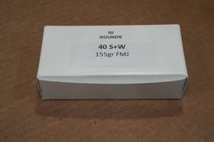 lot 195 image: 50 .40 S&W 155 Gr FMJ Ammo