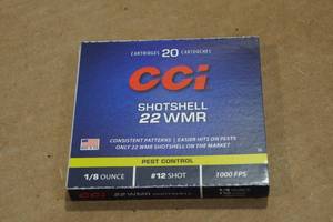 lot 232 image: 20 CCI .22 WMR Shotshells