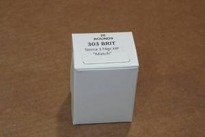lot 253 image: 20 .303 British 174 Gr Sierra HP Match Ammo
