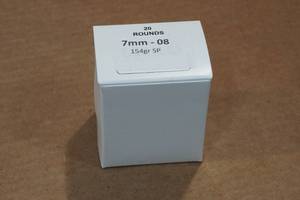 lot 264 image: 20 7mm-08 154 Gr SP Ammo