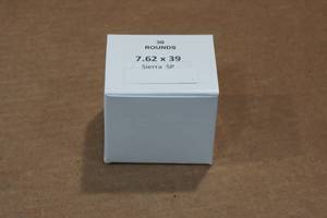 lot 288 image: 30 7.62 x 39mm Sierra SP Ammo