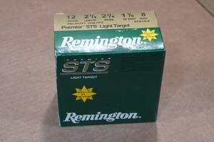 lot 296 image: 25 Remington STS 12 Gauge 2-34 8 Shot Shotshells