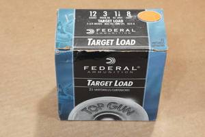 lot 299 image: 17 Federal Top Gun 12 Gauge 2-34 8 Shot Shotshells