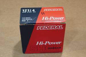 lot 309 image: 11 Federal Hi Power 12 Gauge 2-34 4 Shot Shotshells